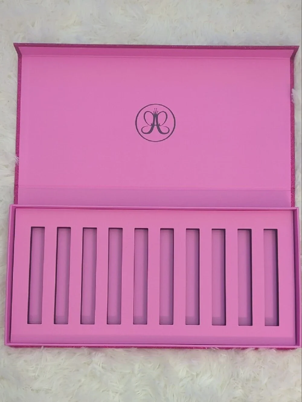 Anastasia Beverly Hills Hot Pink/Glitter *Lipstick Display Box Only*